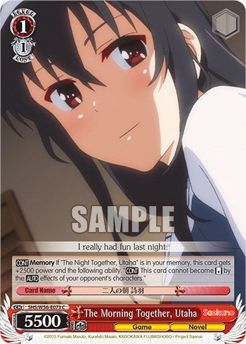 The Morning Together Utaha (56073) [SHRB] - Weiss Schwarz Single
