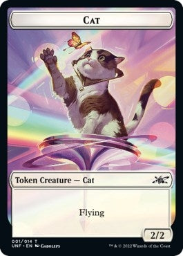 Cat // Storm Crow Double-sided Token (0) [UNF] - MTG Single