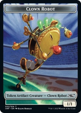 Clown Robot (002) // Treasure (012) Double-sided Token (0) [UNF] - MTG Single