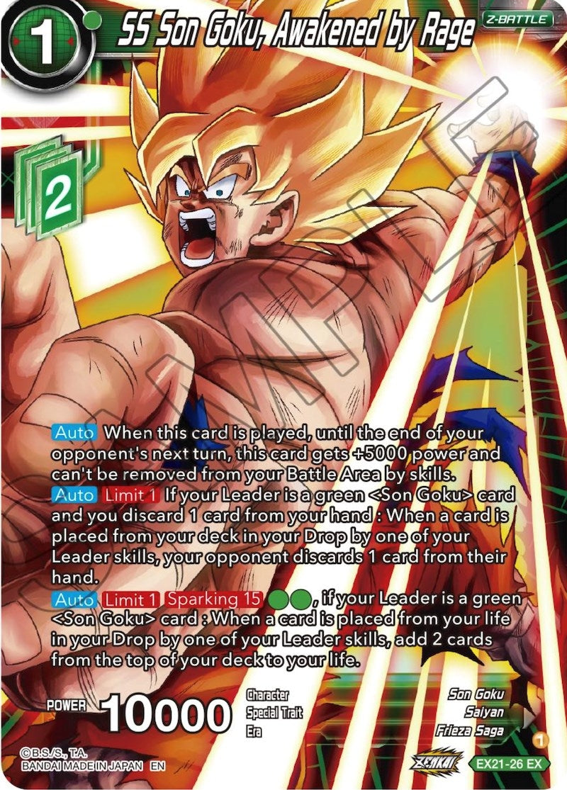 Image for SS Son Goku, Awakened by Rage (EX21-26) [DBS-BE21]