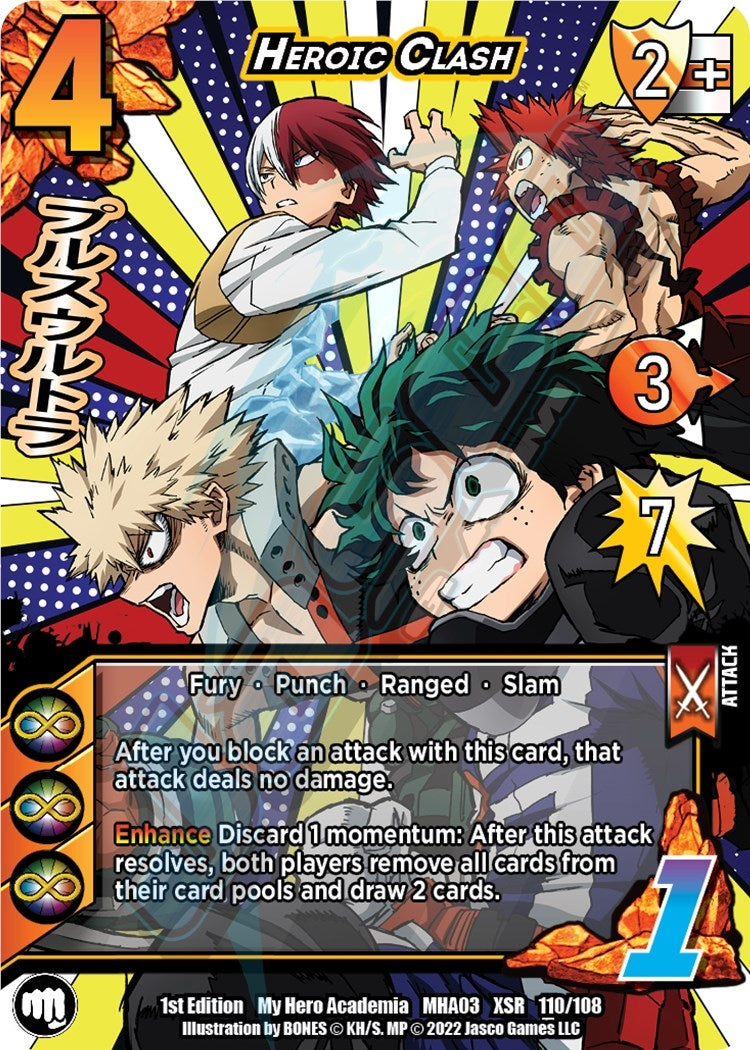 Heroic Clash (XSR) (110) [MHA3] - UniVersus Single