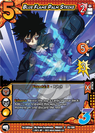 Blue Flame Palm Strike (35) [MHA3] - UniVersus Single
