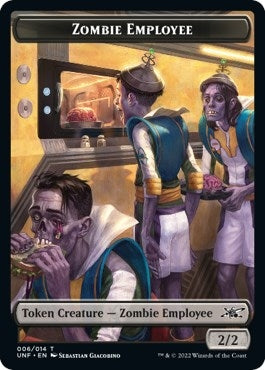 Zombie Employee // Treasure (013) Double-sided Token (0) [UNF] - MTG Single