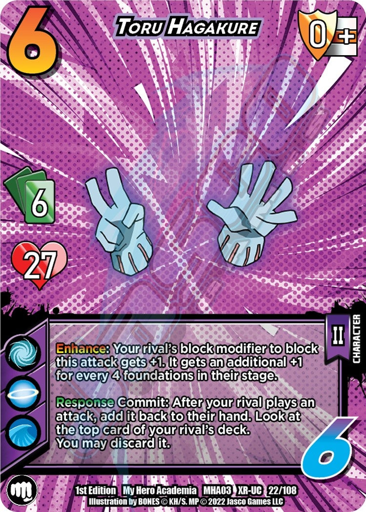 Toru Hagakure (XR) (22) [MHA3] - UniVersus Single