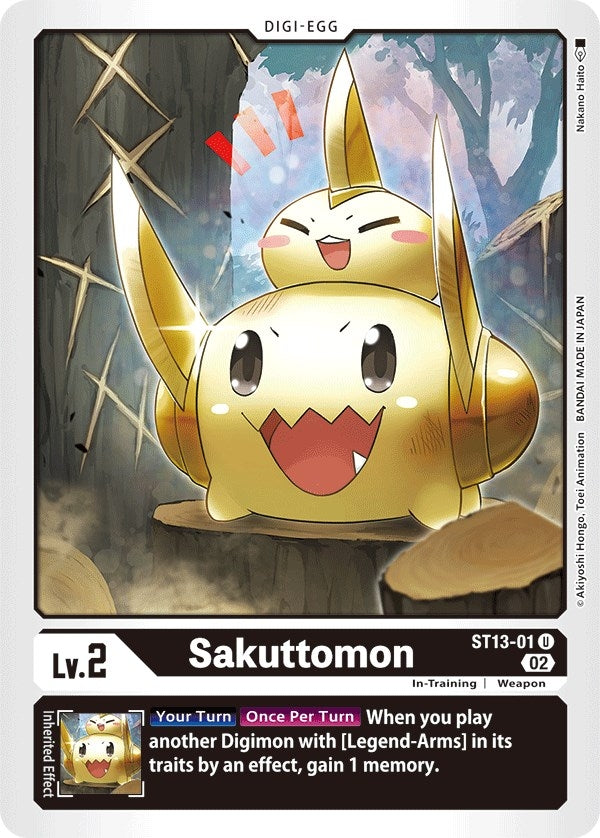 Sakuttomon (1301) [ST-13] - Digimon Card Game Single