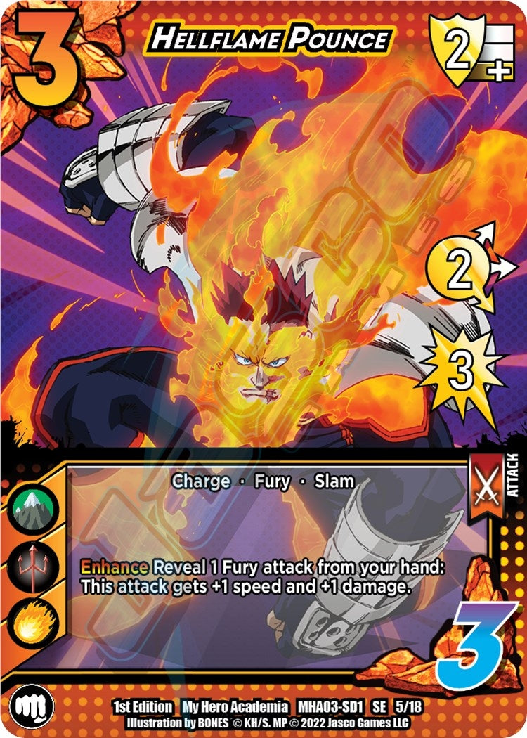 Hellflame Pounce (5) [MHA3] - UniVersus Single