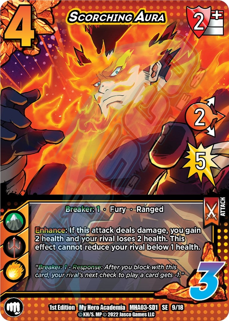 Scorching Aura (9) [MHA3] - UniVersus Single