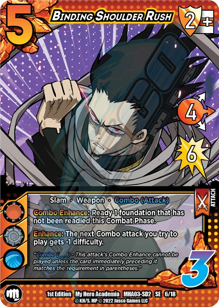 Binding Shoulder Rush (6) [MHA3] - UniVersus Single