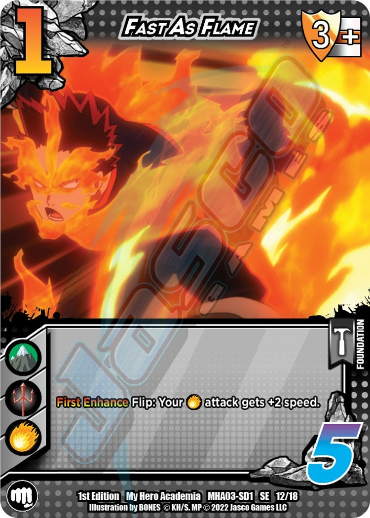 Fast as Flame (12) [MHA3] - UniVersus Single