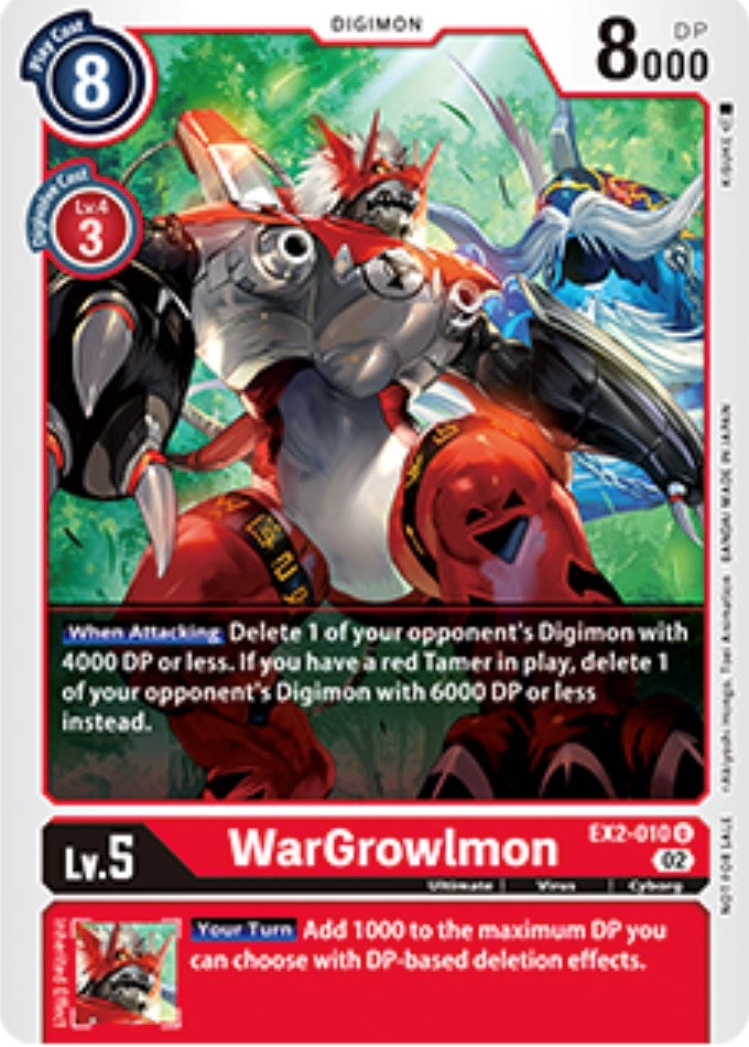 WarGrowlmon - EX2-010 (Tamer Party Vol. 6 Promo) (2010) [EX02] - Digimon Card Game Single