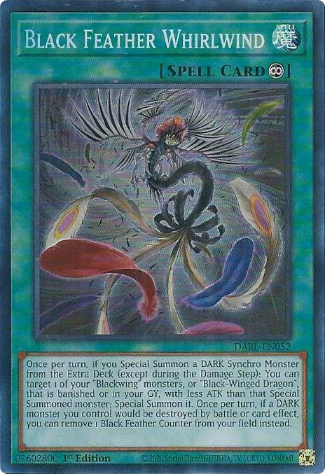 Black Feather Whirlwind (52) (DABL) - YuGiOh Single