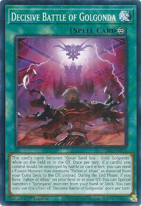 Decisive Battle of Golgonda (54) (DABL) - YuGiOh Single