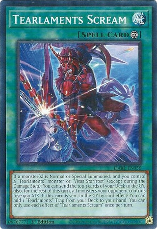 Tearlaments Scream (58) (DABL) - YuGiOh Single