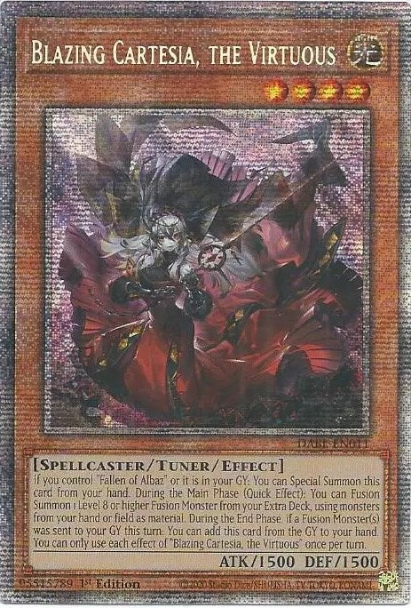 Blazing Cartesia the Virtuous (Starlight Rare) (11) (DABL) - YuGiOh Single