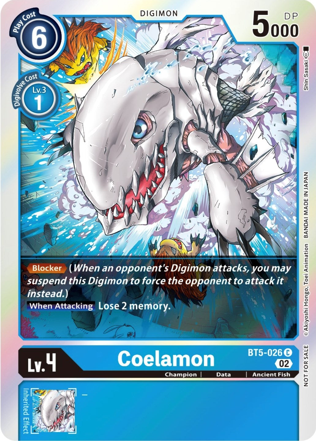 Coelamon (Official Tournament Pack Vol. 7) (5026) [BT05] - Digimon Card Game Single