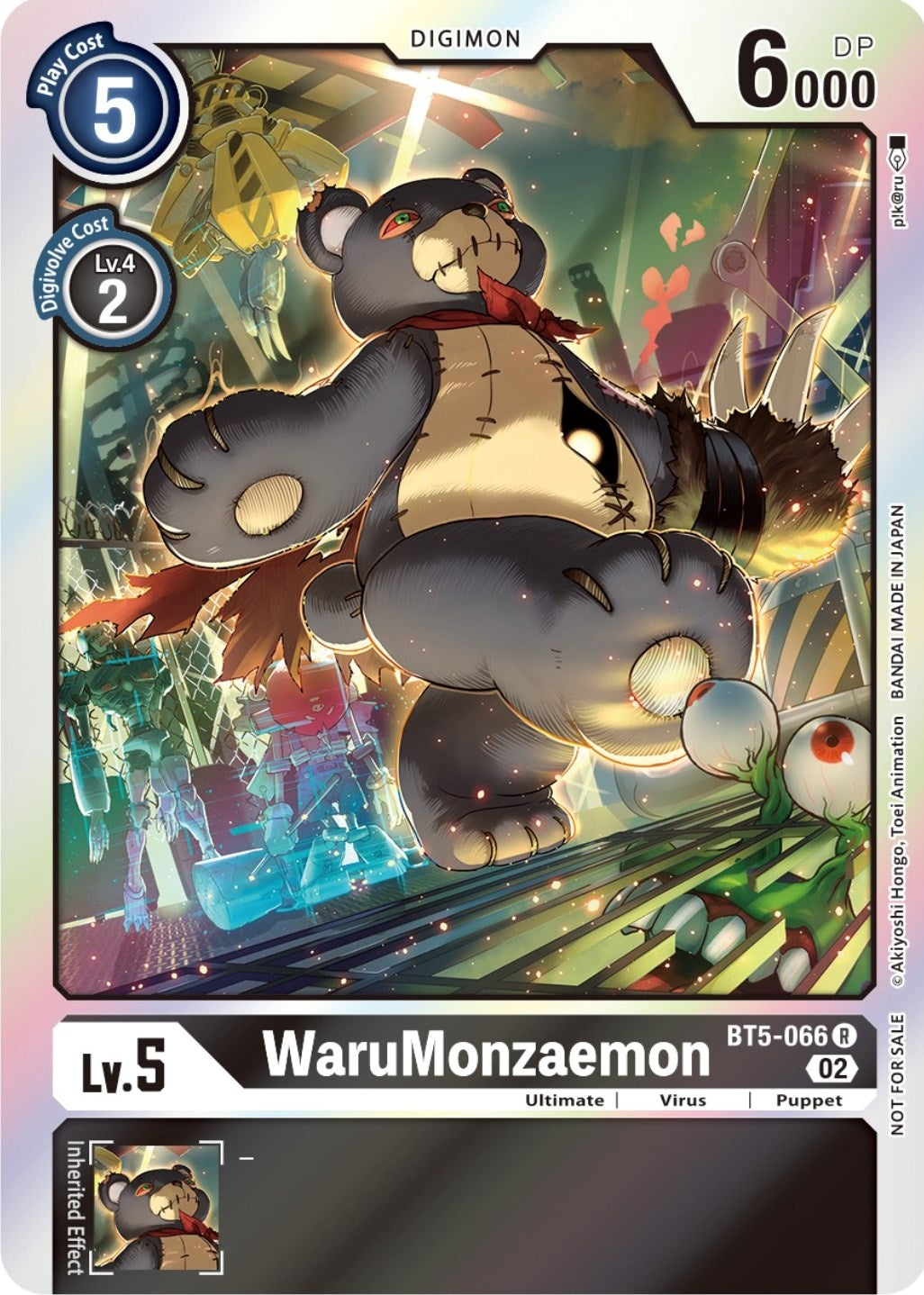 WaruMonzaemon (Official Tournament Pack Vol. 7) (5066) [BT05] - Digimon Card Game Single