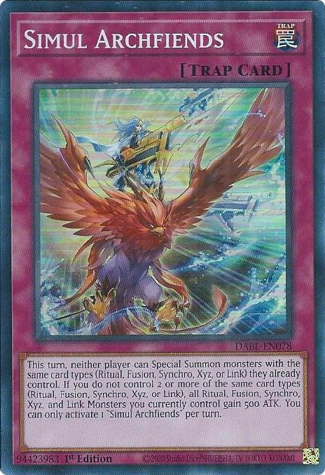 Simul Archfiends (78) (DABL) - YuGiOh Single