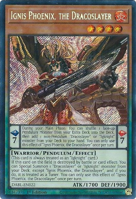Ignis Phoenix the Dracoslayer (22) (DABL) - YuGiOh Single