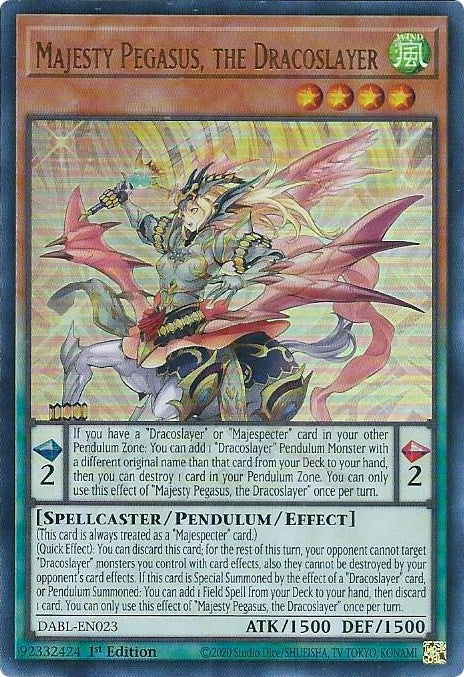 Majesty Pegasus the Dracoslayer (23) (DABL) - YuGiOh Single