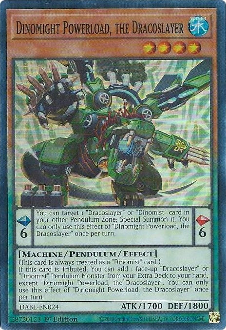 Dinomight Powerload the Dracoslayer (24) (DABL) - YuGiOh Single