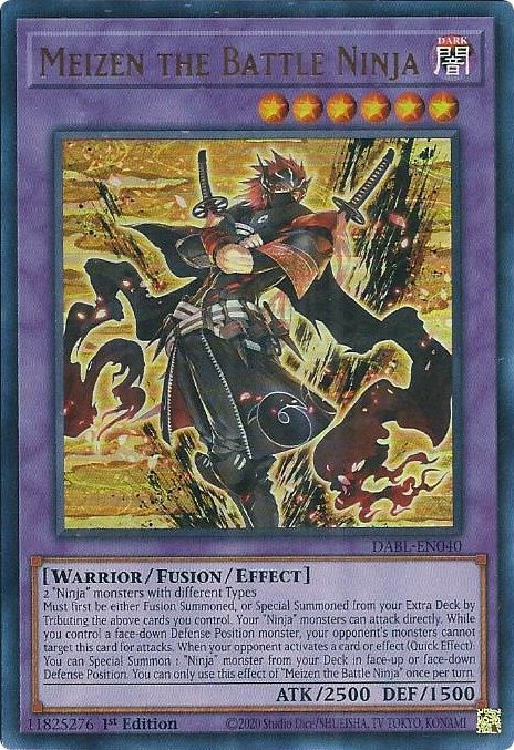 Meizen the Battle Ninja (40) (DABL) - YuGiOh Single