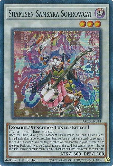 Shamisen Samsara Sorrowcat (44) (DABL) - YuGiOh Single