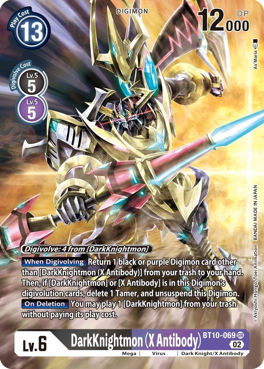 DarkKnightmon (X Antibody) (Alternate Art) (10069) [BT10] - Digimon Card Game Single