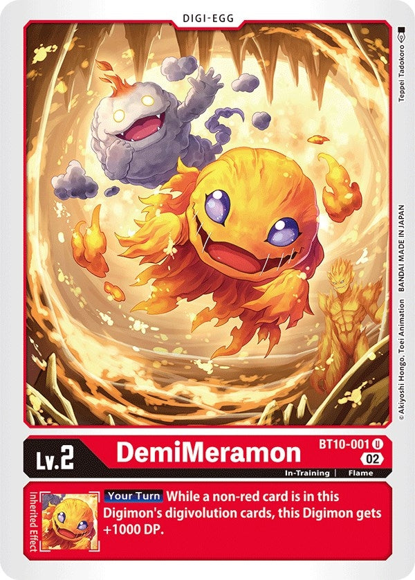 DemiMeramon (10001) [BT10] - Digimon Card Game Single