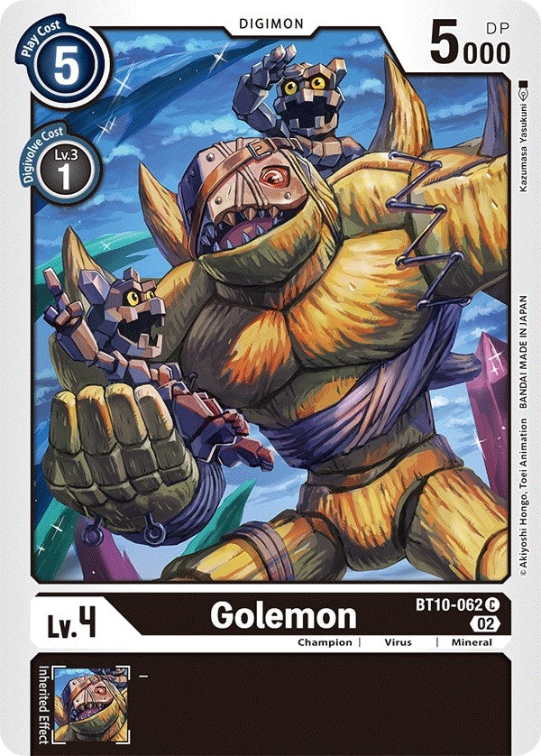 Golemon (10062) [BT10] - Digimon Card Game Single