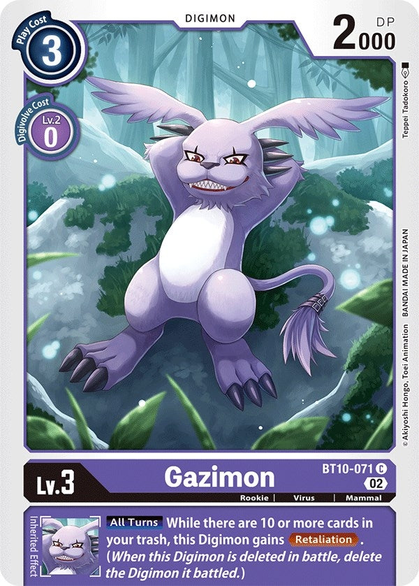 Gazimon (10071) [BT10] - Digimon Card Game Single