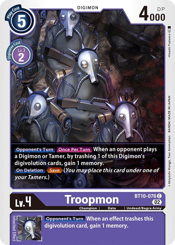Troopmon (10076) [BT10] - Digimon Card Game Single