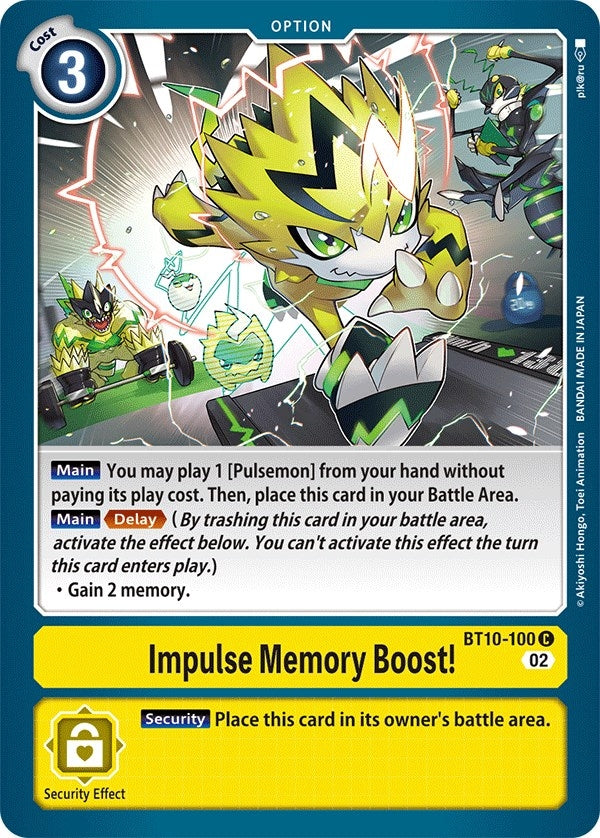 Impulse Memory Boost! (10100) [BT10] - Digimon Card Game Single