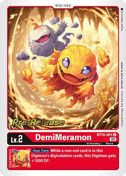 DemiMeramon (10001) [BT10_PR] - Digimon Card Game Single