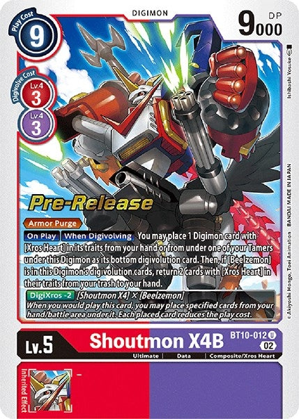 Shoutmon X4B (10012) [BT10_PR] - Digimon Card Game Single