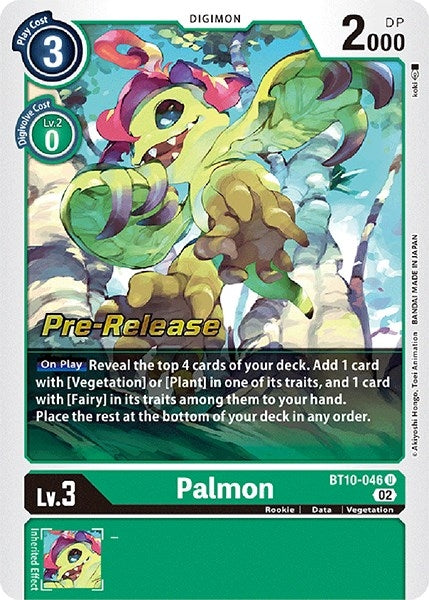 Palmon (10046) [BT10_PR] - Digimon Card Game Single