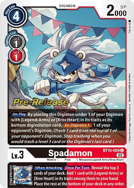 Spadamon (10059) [BT10_PR] - Digimon Card Game Single