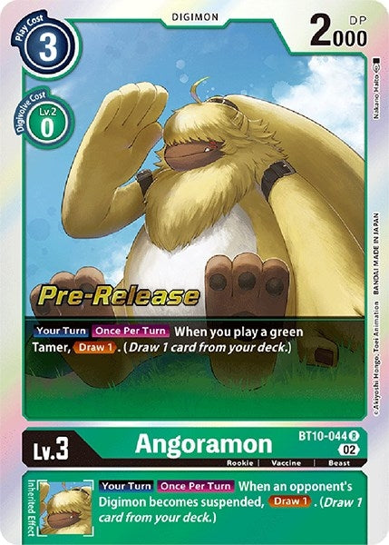 Angoramon (10044) [BT10_PR] - Digimon Card Game Single
