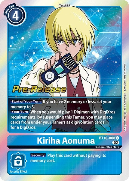 Kiriha Aonuma (10088) [BT10_PR] - Digimon Card Game Single