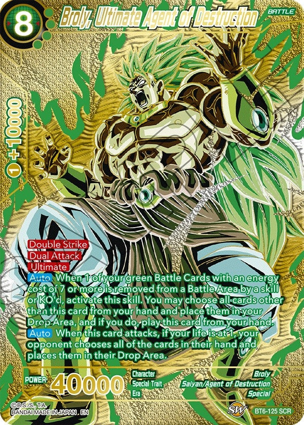 Image for Broly, Ultimate Agent of Destruction (Premium Edition) (BT6-125) [DBS-BE21]