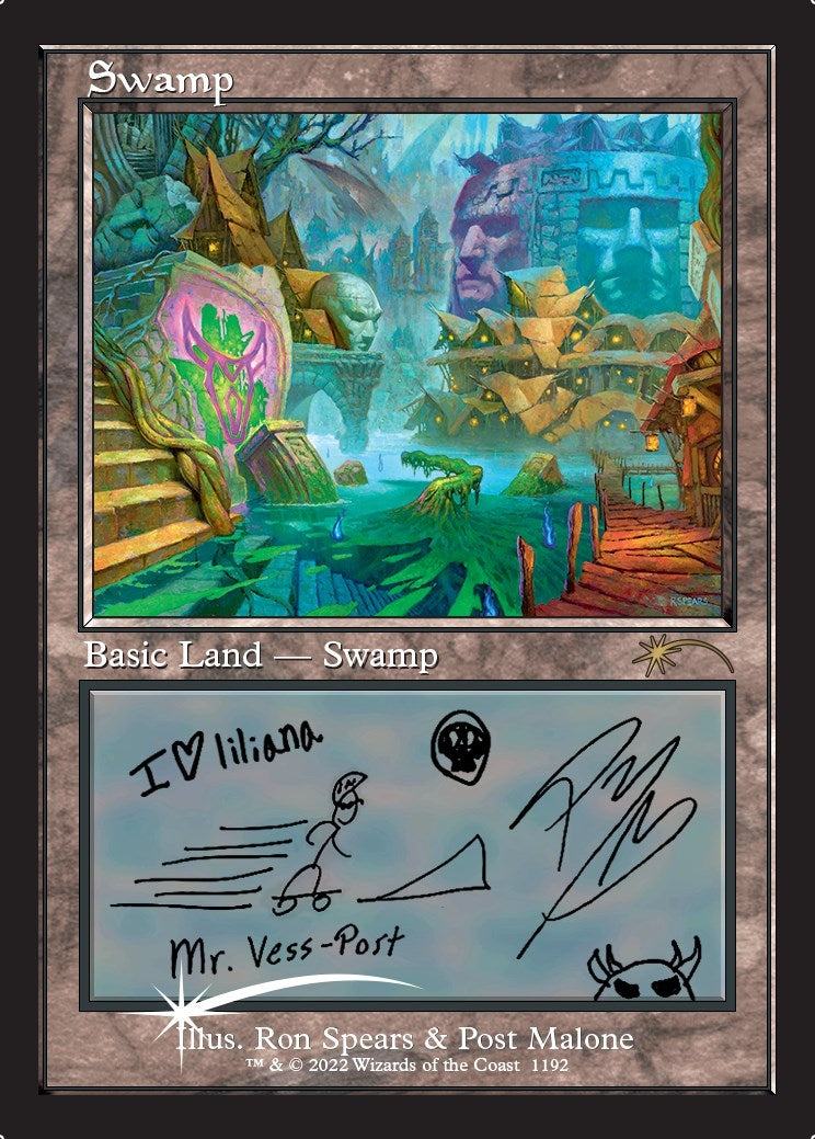 Swamp (Post Malone) (1192) [SLD] - MTG Single