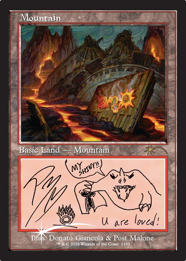 Mountain (Post Malone) (1193) [SLD] - MTG Single