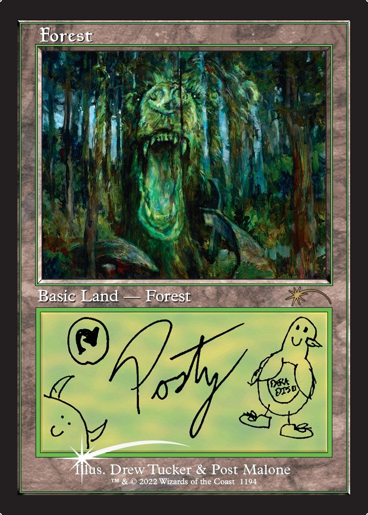 Forest (Post Malone) (1194) [SLD] - MTG Single