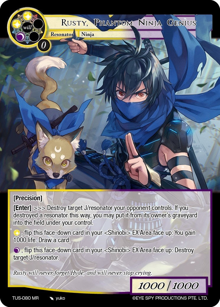 Rusty Phantom Ninja Genius (80) [TUS] - Force of Will Single