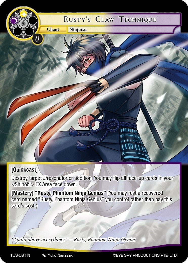 Rusty’s Claw Technique (81) [TUS] - Force of Will Single