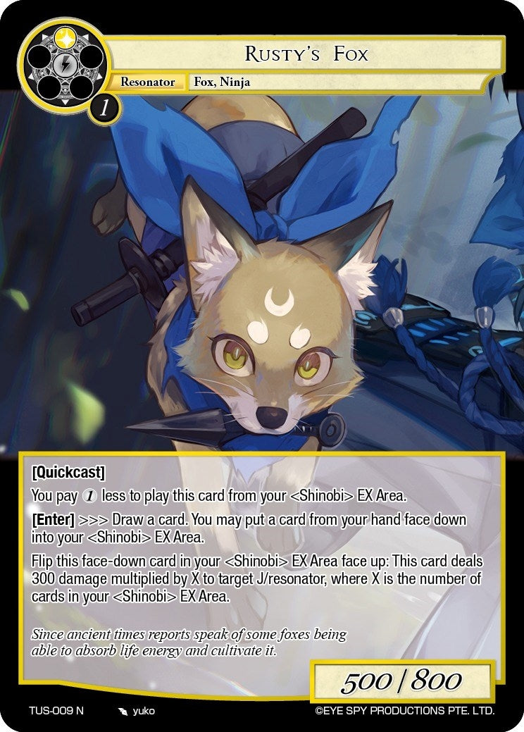 Rusty’s Fox (9) [TUS] - Force of Will Single