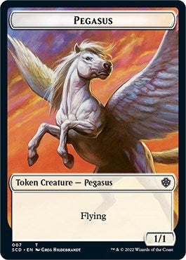 Pegasus // Faerie Double-sided Token (0) [SCD] - MTG Single