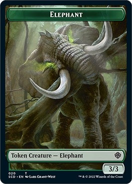 Elephant // Thopter Double-sided Token (0) [SCD] - MTG Single