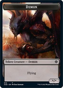 Demon Double-sided Token (0) [SCD] - MTG Single