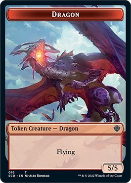 Dragon Double-sided Token (0) [SCD] - MTG Single
