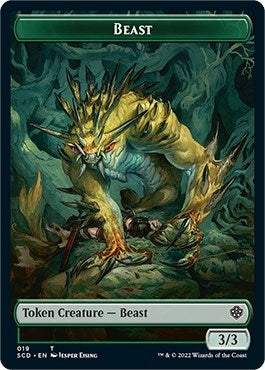 Beast Double-sided Token (0) [SCD] - MTG Single